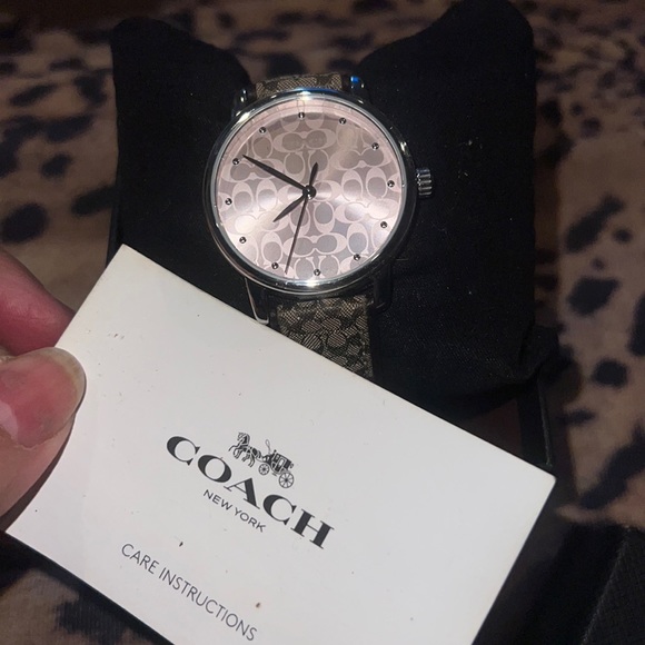 NWT COACH Women’s Grand ROSE DIAL SIGNATURE ORNO- W- SS - ROU- PIN - 8 -MCKFA - Picture 4 of 8